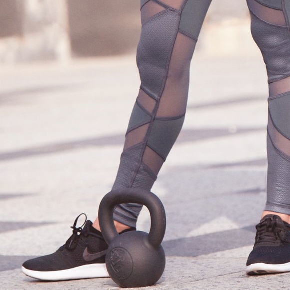 Calia Shine Textured Pieced Leggings - Picture 6 of 7